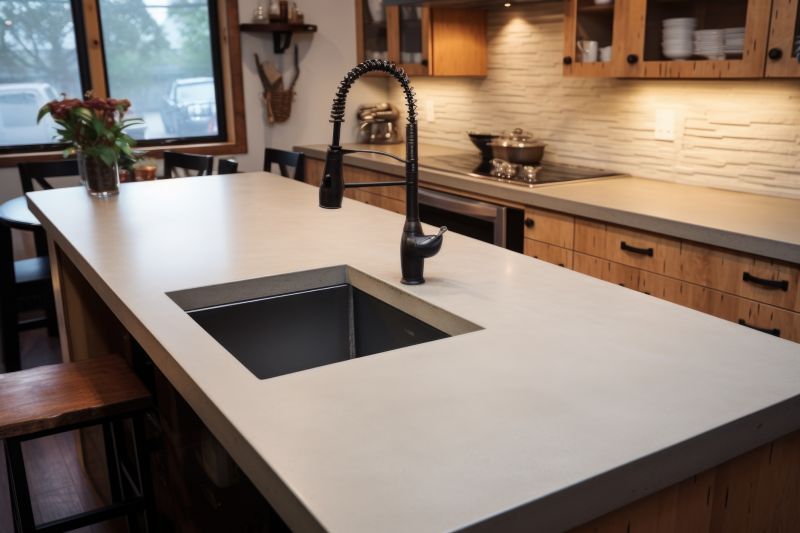 Poured Countertop Installation in Sonoma County, CA